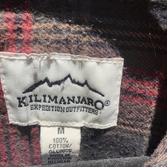 Men's Kilimanjaro Flannel Multicolor Plaid Heavyweight M Grunge Outdoor Camping - Picture 9 of 12